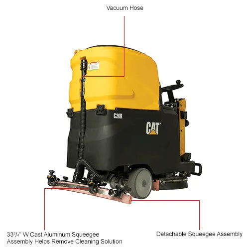 Cat® C26R Auto Ride-On Floor Scrubber, 26" Cleaning Path