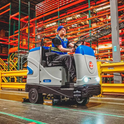 Thor Sweeper Recirculating Water Auto Ride-On Floor Scrubber, 34" Cleaning Path