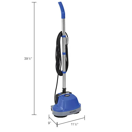 Global Industrial™ Mini Floor Scrubber With Floor Pads, 11" Cleaning Path