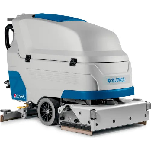 Global Industrial™ Cylindrical Brush Auto Floor Scrubber w/Traction Drive, 34" Cleaning Path