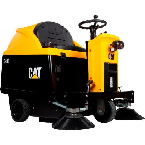 Cat® C49R Auto Ride-On Sweeper, 49" Cleaning Path