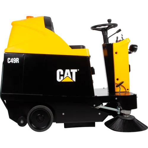 Cat® C49R Auto Ride-On Sweeper, 49" Cleaning Path