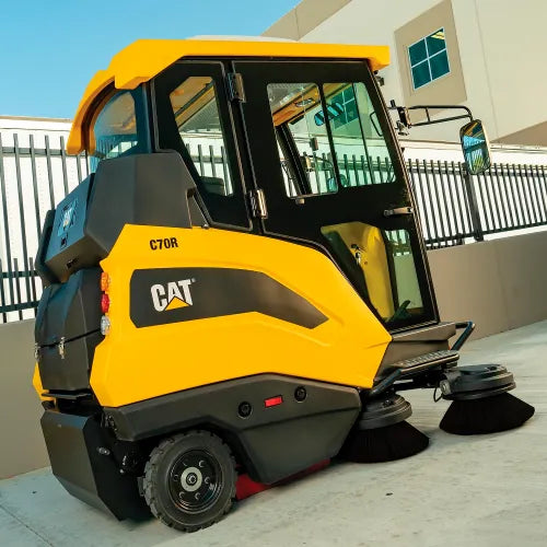 Cat® C70RX Ride-On Sweeper with AC Cabin, 70" Cleaning Path