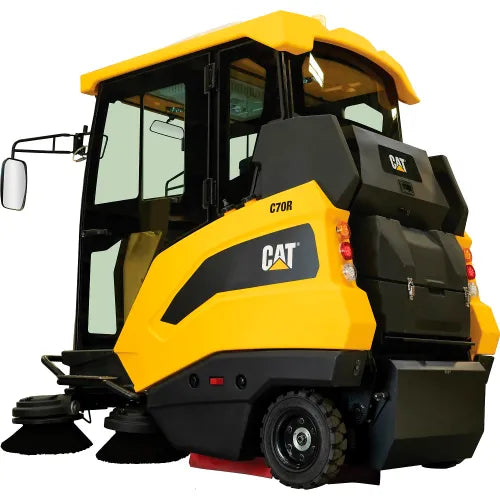 Cat® C70RX Ride-On Sweeper with AC Cabin, 70" Cleaning Path