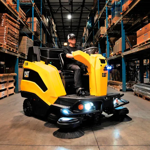 Cat® C70R Ride-On Sweeper, 70" Cleaning Path