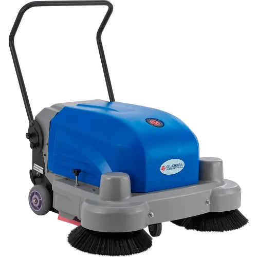Global Industrial™ Auto Walk-Behind Sweeper, Battery Powered, 36" Cleaning Path