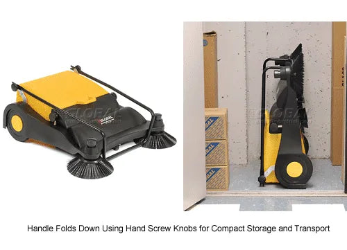 Global Industrial™ Push Sweeper, 32" Cleaning Path