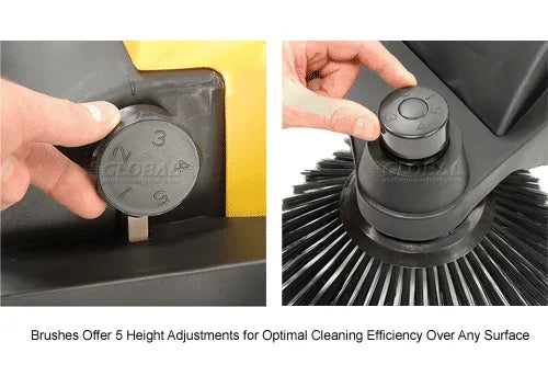 Global Industrial™ Push Sweeper, 32" Cleaning Path