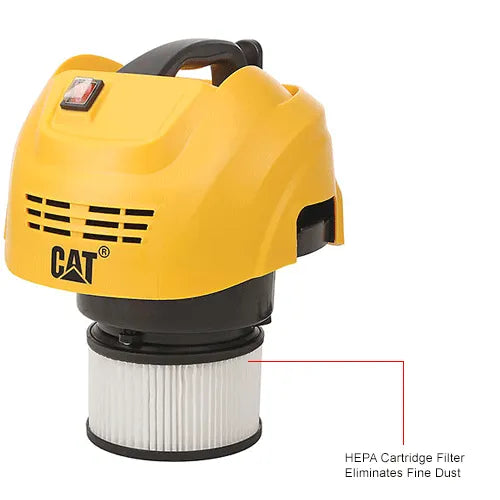 Cat® C06V Stainless Steel HEPA Wet/Dry Vacuum, 6.6 Gallon Cap.