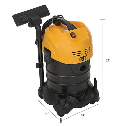 Cat® C06V Stainless Steel HEPA Wet/Dry Vacuum, 6.6 Gallon Cap.