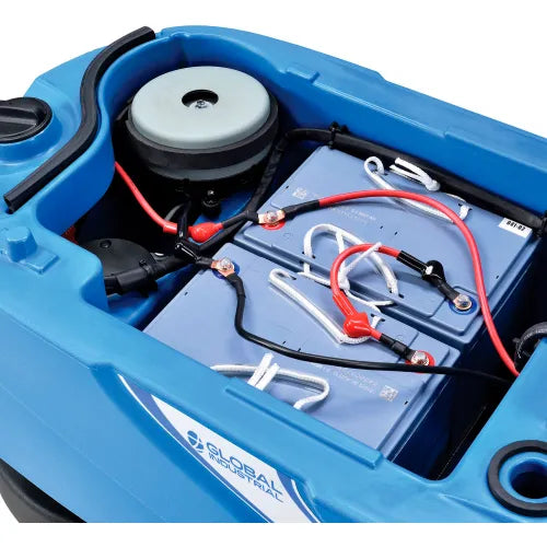 Global Industrial™ Auto Walk-Behind Floor Scrubber 17" Cleaning Path, Two 80 Amp Batteries