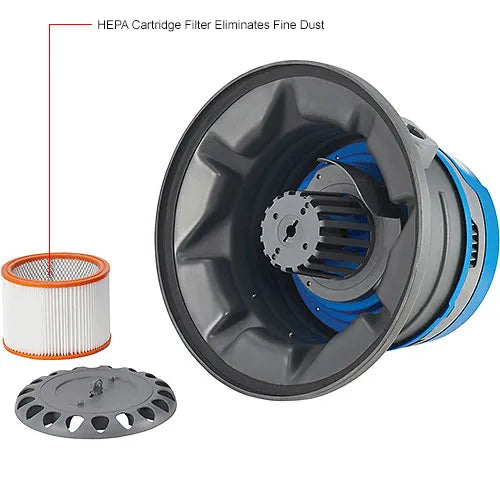 Thor Sweeper Drum Top HEPA Wet/Dry Vacuum, 55 Gallon Cap.