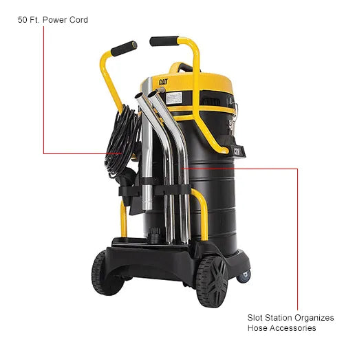Cat® C21V Stainless Steel HEPA Wet/Dry Vacuum, 21 Gallon Cap.