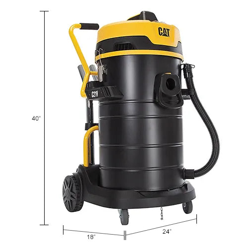 Cat® C21V Stainless Steel HEPA Wet/Dry Vacuum, 21 Gallon Cap.