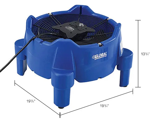 Thor Sweeper Vertical Floor Dryer/Blower, 1 Speed, 1/4 HP, 2800 CFM