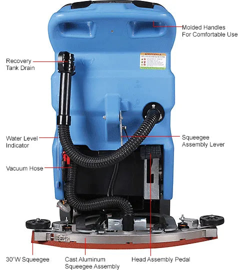 Thor Sweeper Auto Walk-Behind Floor Scrubber, 18" Cleaning Path