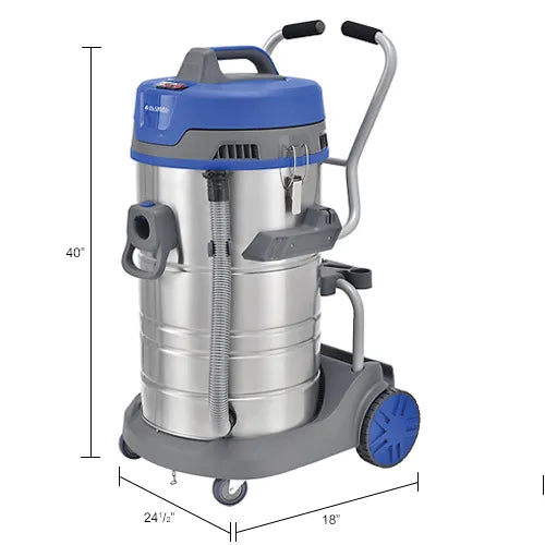 Thor Sweeper Stainless Steel HEPA Wet/Dry Vacuum, 21 Gallon Cap.