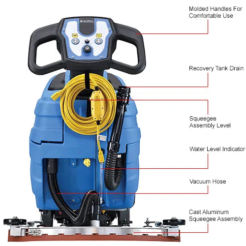 Thor Sweeper Electric Walk-Behind Corded Auto Floor Scrubber, 17" Cleaning Path