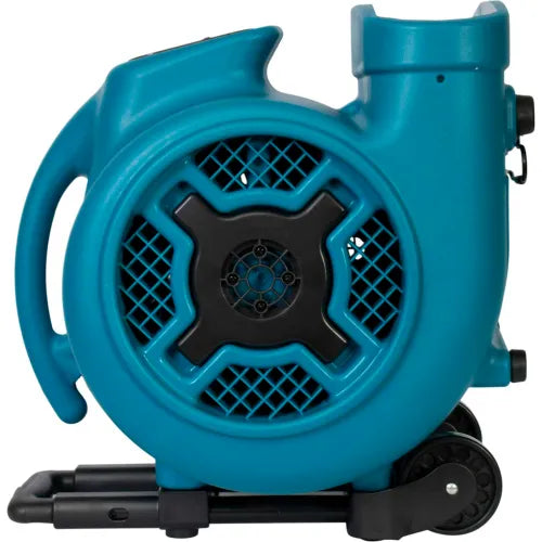 XPOWER Stackable Air Mover With Telescopic Handle & Wheels, 3 Speed, 1 HP, 3600 CFM