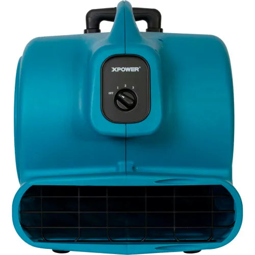 XPOWER Stackable Air Mover With Telescopic Handle & Wheels, 3 Speed, 1 HP, 3600 CFM