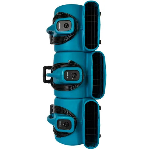 XPOWER Stackable Air Mover With Telescopic Handle & Wheels, 3 Speed, 1 HP, 3600 CFM