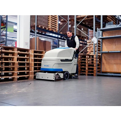 Thor Sweeper Cylindrical Brush Auto Floor Scrubber w/Traction Drive, 34" Cleaning Path