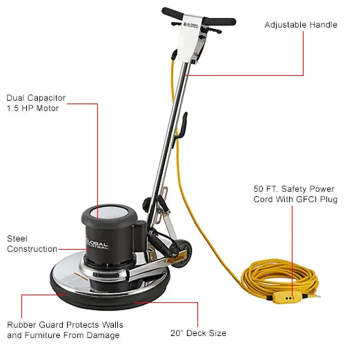 Thor Sweeper Low Speed Floor Machine, 20" Cleaning Path
