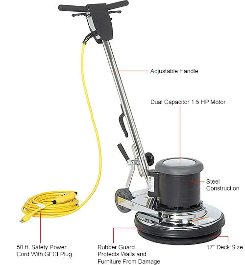 Thor Sweeper Low Speed Floor Machine, 17" Cleaning Path