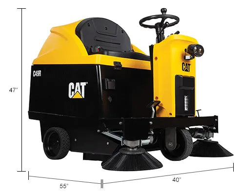 Cat® C49R Auto Ride-On Sweeper, 49" Cleaning Path
