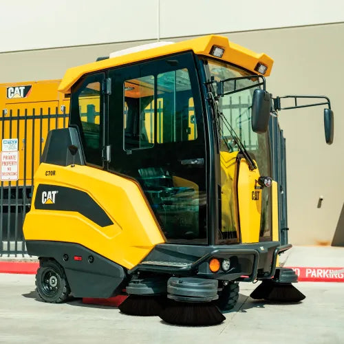 Cat® C70RX Ride-On Sweeper with AC Cabin, 70" Cleaning Path