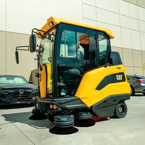 Cat® C70RX Ride-On Sweeper with AC Cabin, 70" Cleaning Path