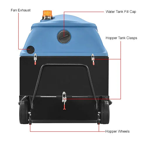 Thor Sweeper Auto Ride-On Sweeper, 49" Cleaning Path