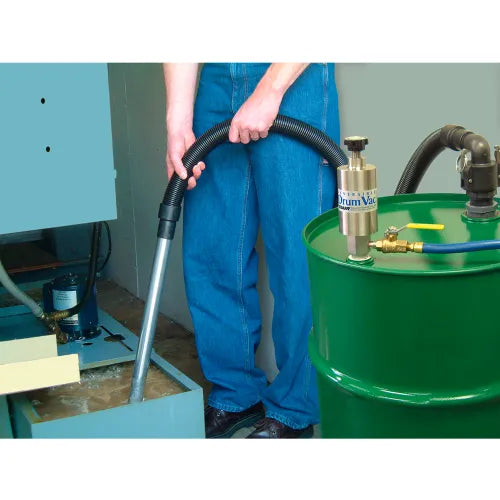 Exair® Reversible Drum Vac System, 1/4" Inlet, 30 Gallon Capacity