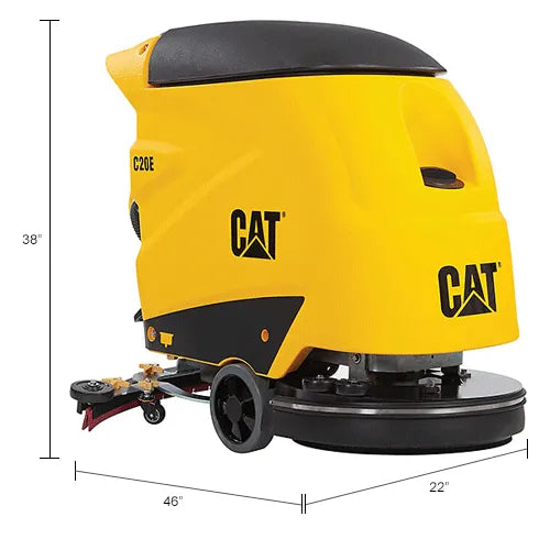 Cat® C20E Electric Walk-Behind Corded Auto Floor Scrubber, 20" Cleaning Path