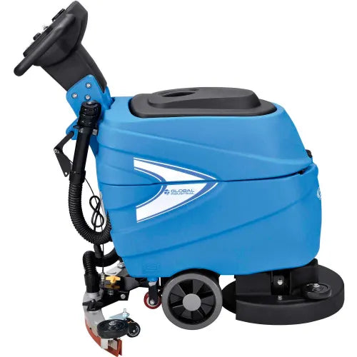 Global Industrial™ Auto Walk-Behind Floor Scrubber 17" Cleaning Path, Two 80 Amp Batteries