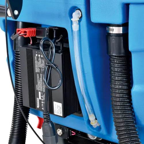 Global Industrial™ Auto Walk-Behind Floor Scrubber 17" Cleaning Path, Two 80 Amp Batteries