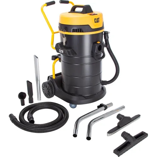 Cat® C21V Stainless Steel HEPA Wet/Dry Vacuum, 21 Gallon Cap.