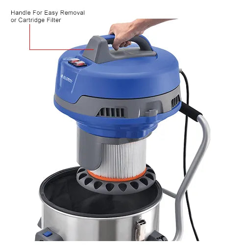 Thor Sweeper Stainless Steel HEPA Wet/Dry Vacuum, 21 Gallon Cap.