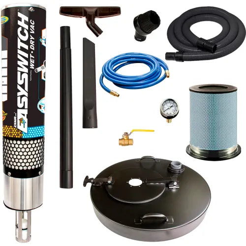 Exair® Premium Easy Switch Wet/Dry Vac System, 1/2" Inlet, 55 Gallon Capacity