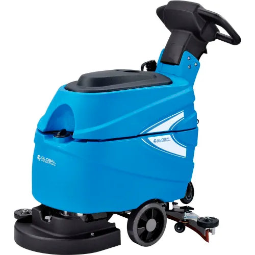 Global Industrial™ Electric Walk-Behind Corded Auto Floor Scrubber, 17" Cleaning Path