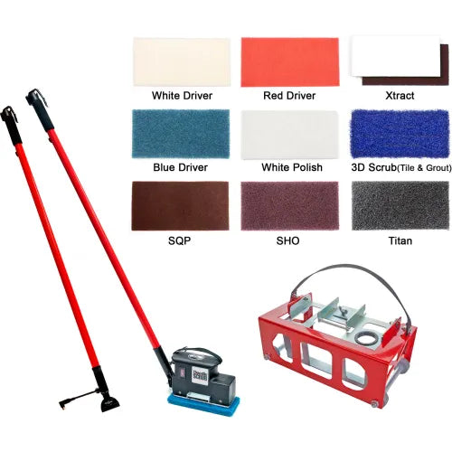 Square Scrub Doodle Scrub+ Deluxe Kit with Battery, 10" Cleaning Path