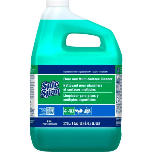Spin and Span® Professional Floor & Multisurface Cleaner, 3.78 Liter Bottle, 3/Case