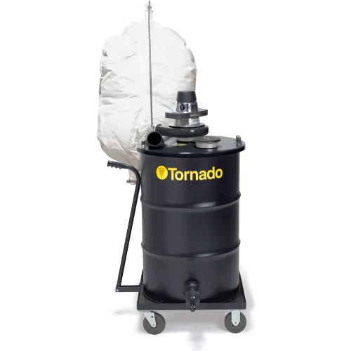 Tornado® Single Electric Jumbo Wet/Dry Industrial Vacuum, Black
