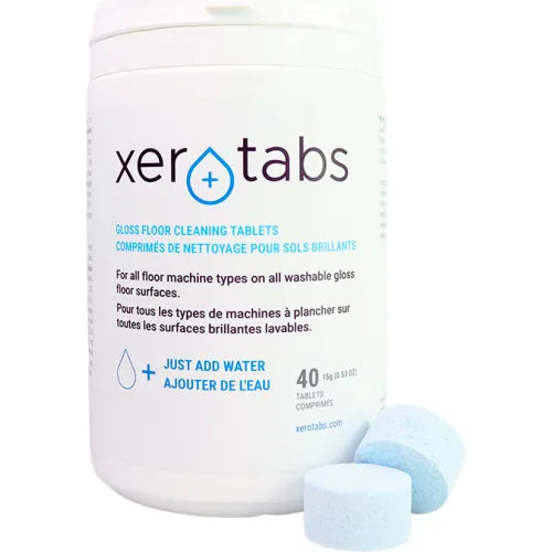 XeroTabs Gloss Floor Cleaner Tablet, 15 g/Tablet, 40 Tablets/Pack