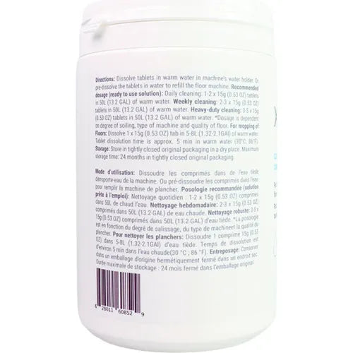 XeroTabs Gloss Floor Cleaner Tablet, 15 g/Tablet, 40 Tablets/Pack